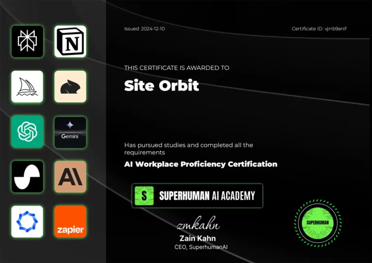 Site-Orbit-AI-Certfication